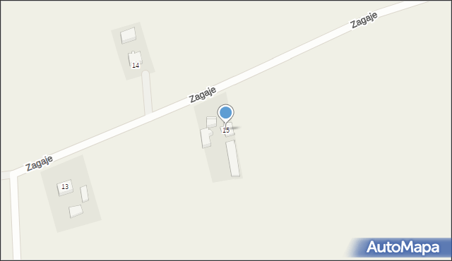 Zagaje, Zagaje, 15, mapa Zagaje