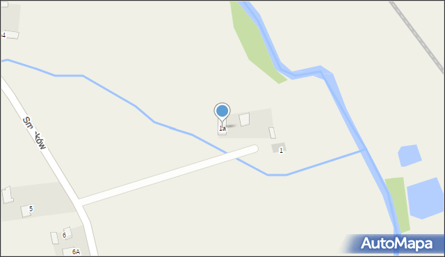 Zagaje Smrokowskie, Zagaje Smrokowskie, 1a, mapa Zagaje Smrokowskie