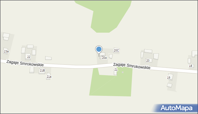 Zagaje Smrokowskie, Zagaje Smrokowskie, 20d, mapa Zagaje Smrokowskie