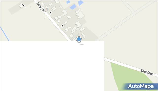 Zagajów, Zagajów, 1, mapa Zagajów