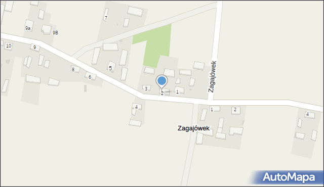 Zagajów, Zagajów, 2, mapa Zagajów