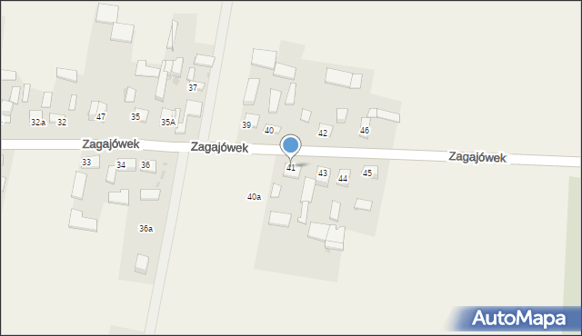 Zagajówek, Zagajówek, 41, mapa Zagajówek