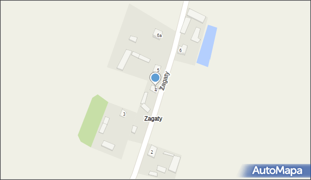 Zagaty, Zagaty, 4, mapa Zagaty