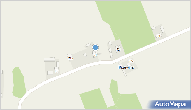 Żagliny, Żagliny, 71, mapa Żagliny