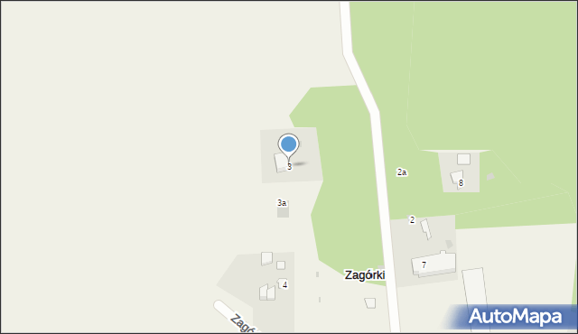 Zagórki, Zagórki, 3, mapa Zagórki