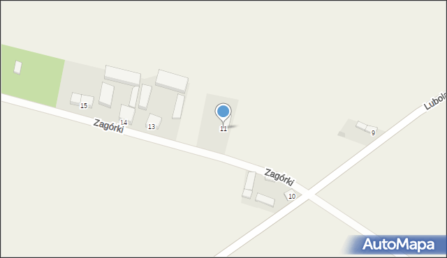 Zagórki, Zagórki, 11, mapa Zagórki