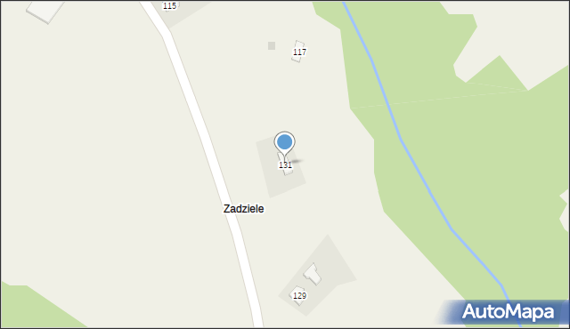 Zagórzany, Zagórzany, 131, mapa Zagórzany