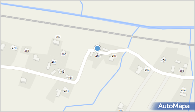 Zagórzany, Zagórzany, 462, mapa Zagórzany
