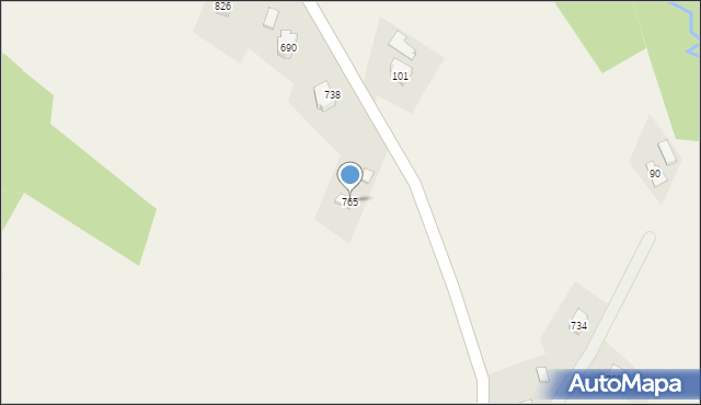 Zagórzany, Zagórzany, 765, mapa Zagórzany