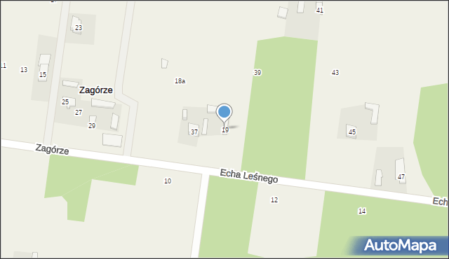 Zagórze, Zagórze, 19, mapa Zagórze