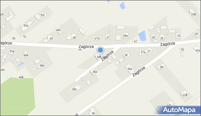 Zagórze, Zagórze, 38c, mapa Zagórze