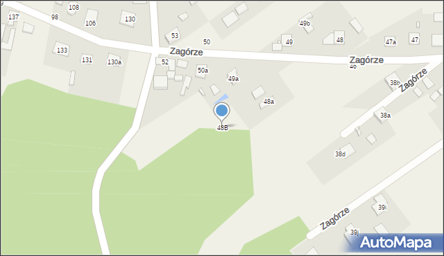 Zagórze, Zagórze, 48B, mapa Zagórze