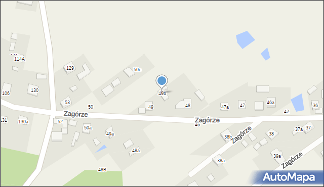 Zagórze, Zagórze, 49b, mapa Zagórze