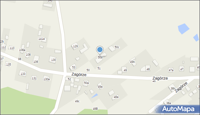 Zagórze, Zagórze, 50b, mapa Zagórze