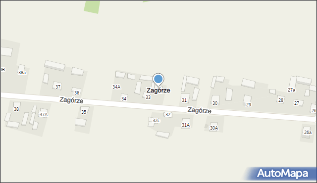 Zagórze, Zagórze, 32b, mapa Zagórze