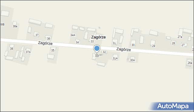 Zagórze, Zagórze, 32c, mapa Zagórze