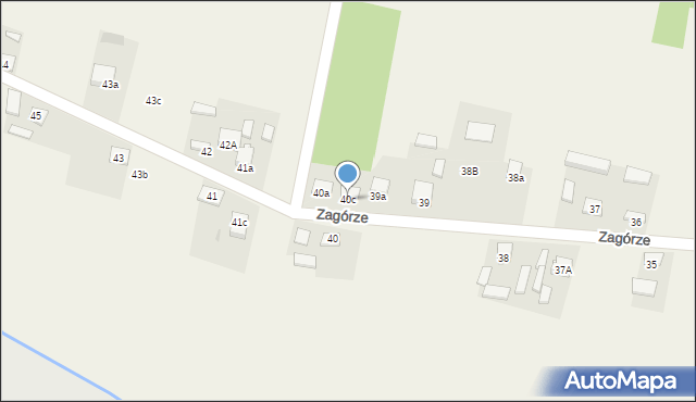 Zagórze, Zagórze, 40c, mapa Zagórze