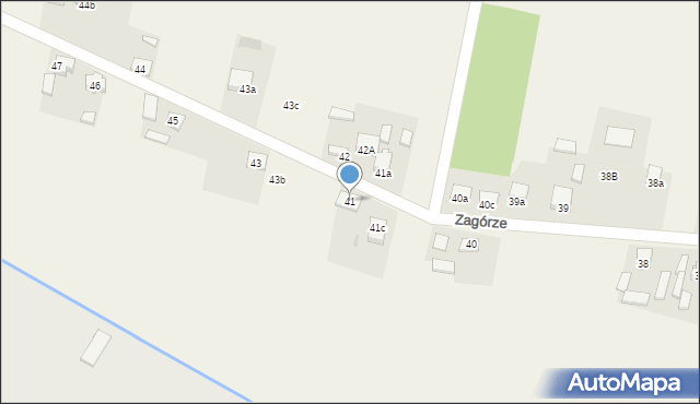 Zagórze, Zagórze, 41, mapa Zagórze