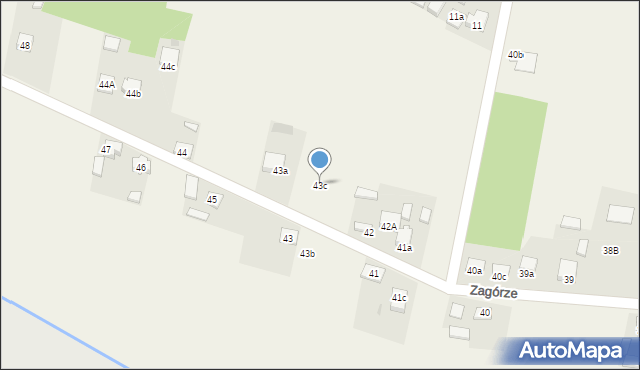 Zagórze, Zagórze, 43c, mapa Zagórze