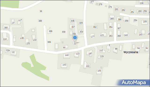 Zagórze, Zagórze, 11, mapa Zagórze