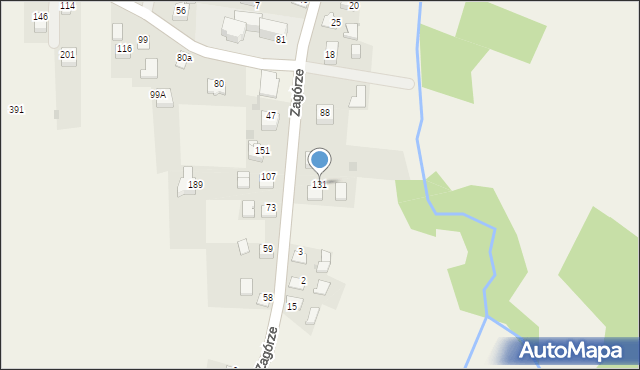 Zagórze, Zagórze, 131, mapa Zagórze