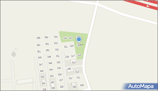 Zagórze, Zagórze, 319, mapa Zagórze