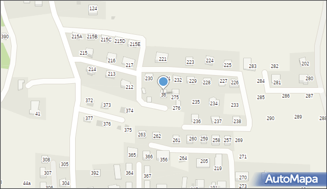 Zagórze, Zagórze, 36, mapa Zagórze