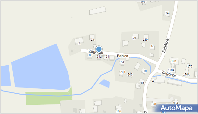 Zagórze, Zagórze, 64a, mapa Zagórze
