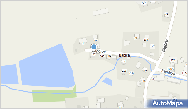 Zagórze, Zagórze, 83, mapa Zagórze