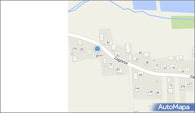 Zagórze, Zagórze, 87, mapa Zagórze