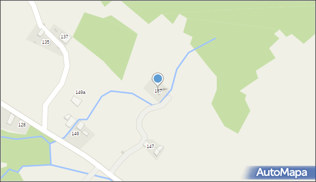 Zagórze, Zagórze, 187, mapa Zagórze
