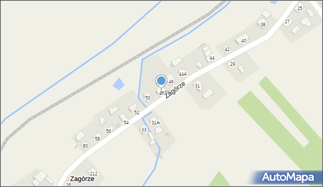 Zagórze, Zagórze, 48, mapa Zagórze