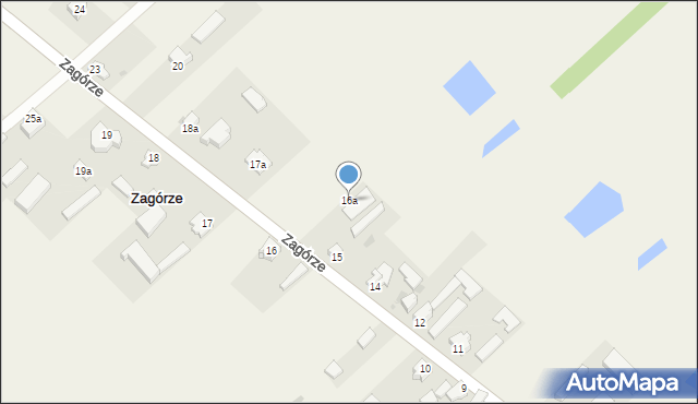 Zagórze, Zagórze, 16a, mapa Zagórze