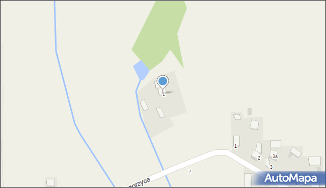 Zagorzyce, Zagorzyce, 1, mapa Zagorzyce