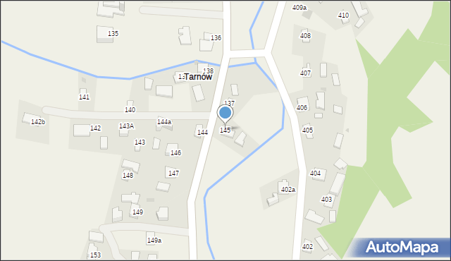 Zagorzyce, Zagorzyce, 145, mapa Zagorzyce