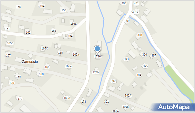 Zagorzyce, Zagorzyce, 173A, mapa Zagorzyce