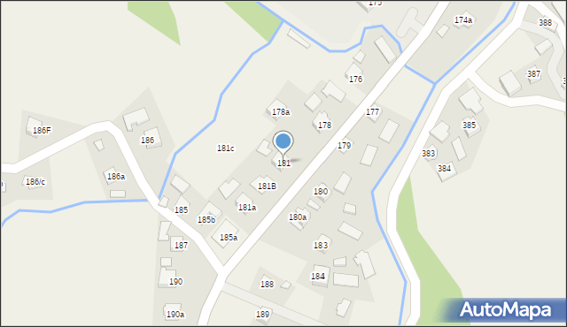 Zagorzyce, Zagorzyce, 181, mapa Zagorzyce