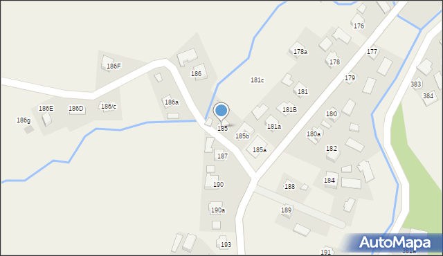 Zagorzyce, Zagorzyce, 185, mapa Zagorzyce