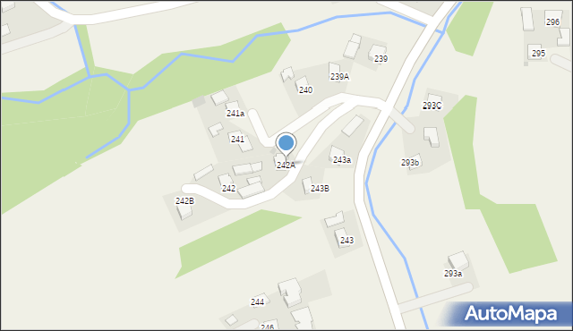 Zagorzyce, Zagorzyce, 242A, mapa Zagorzyce