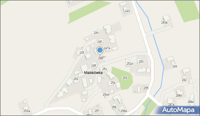 Zagorzyce, Zagorzyce, 249, mapa Zagorzyce