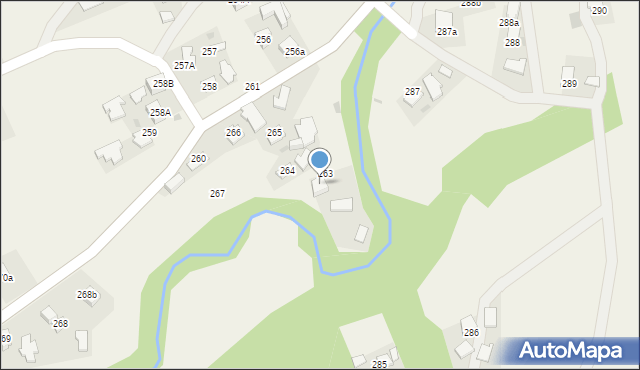 Zagorzyce, Zagorzyce, 263a, mapa Zagorzyce