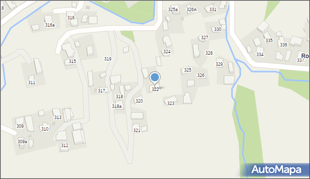 Zagorzyce, Zagorzyce, 322, mapa Zagorzyce