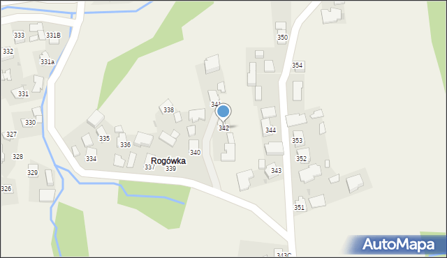 Zagorzyce, Zagorzyce, 342, mapa Zagorzyce