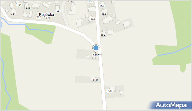 Zagorzyce, Zagorzyce, 343C, mapa Zagorzyce