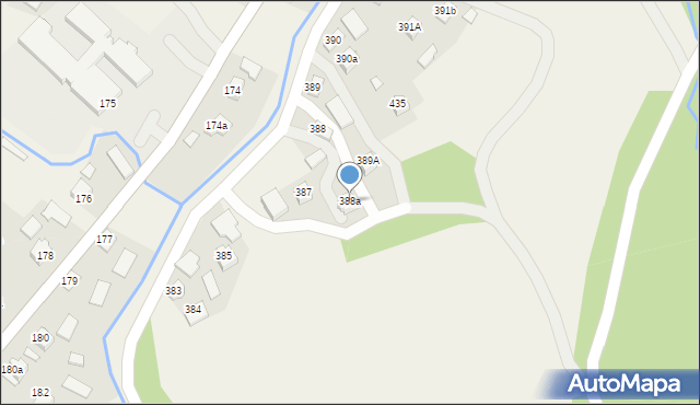 Zagorzyce, Zagorzyce, 388a, mapa Zagorzyce