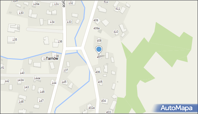 Zagorzyce, Zagorzyce, 407, mapa Zagorzyce