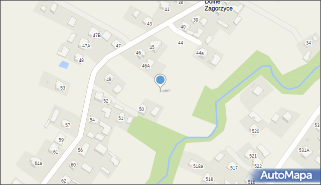 Zagorzyce, Zagorzyce, 46c, mapa Zagorzyce