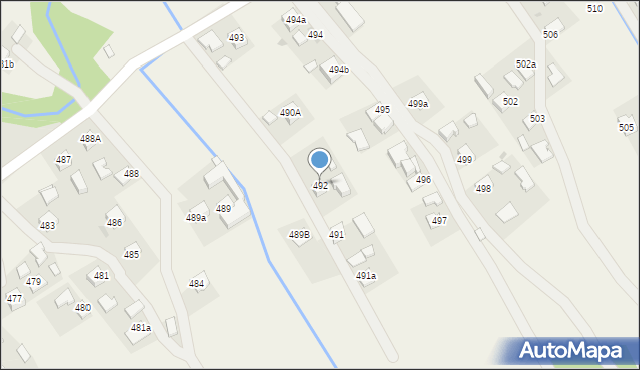 Zagorzyce, Zagorzyce, 492, mapa Zagorzyce