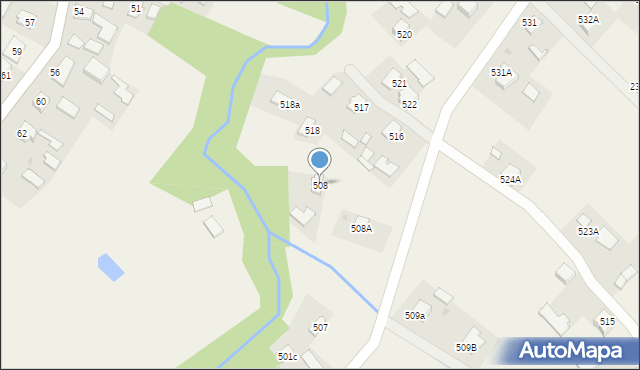 Zagorzyce, Zagorzyce, 508, mapa Zagorzyce