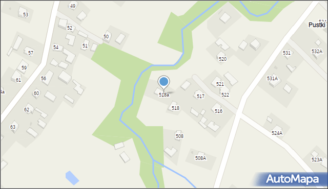 Zagorzyce, Zagorzyce, 518a, mapa Zagorzyce